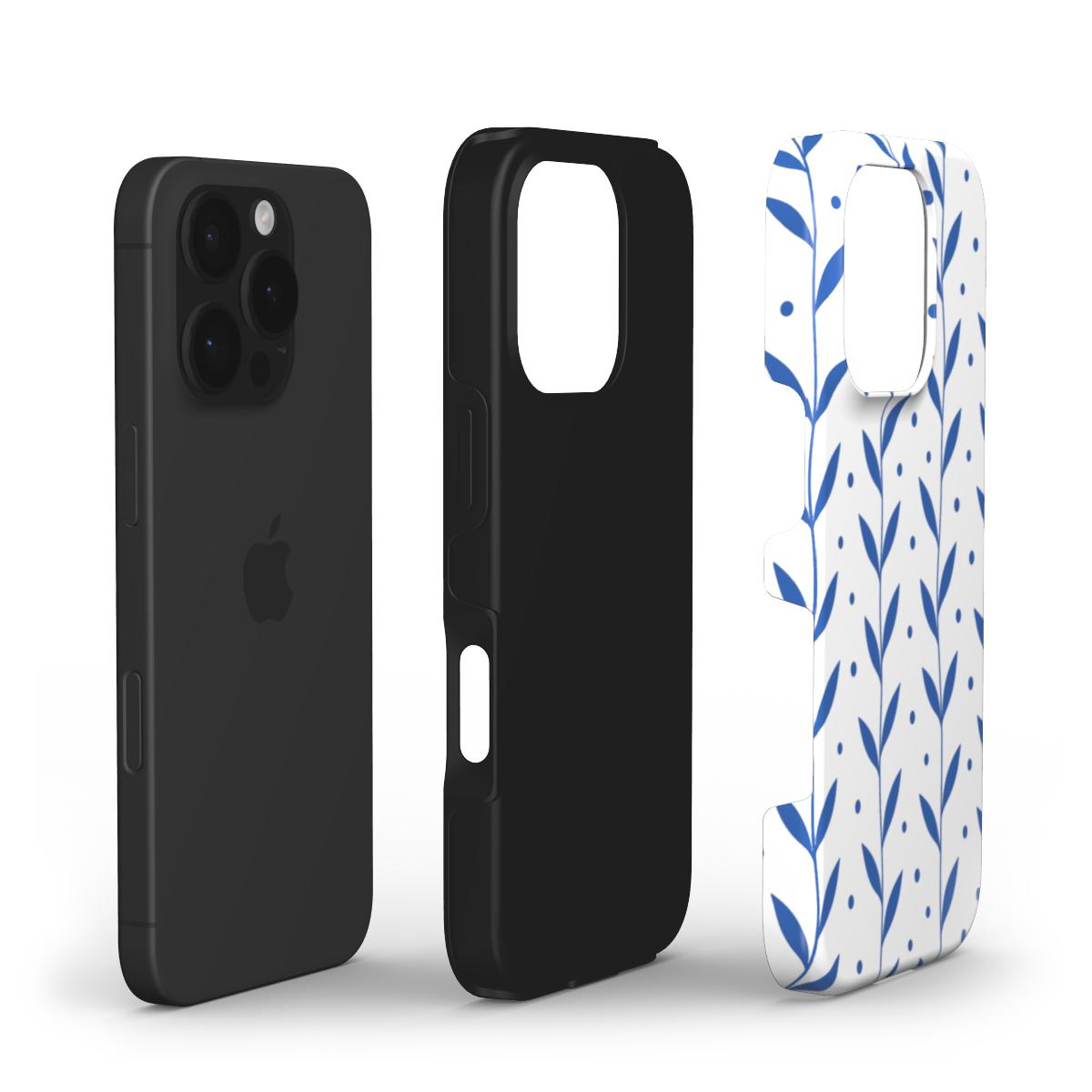 Tough Phone Case - Indigo Bloom