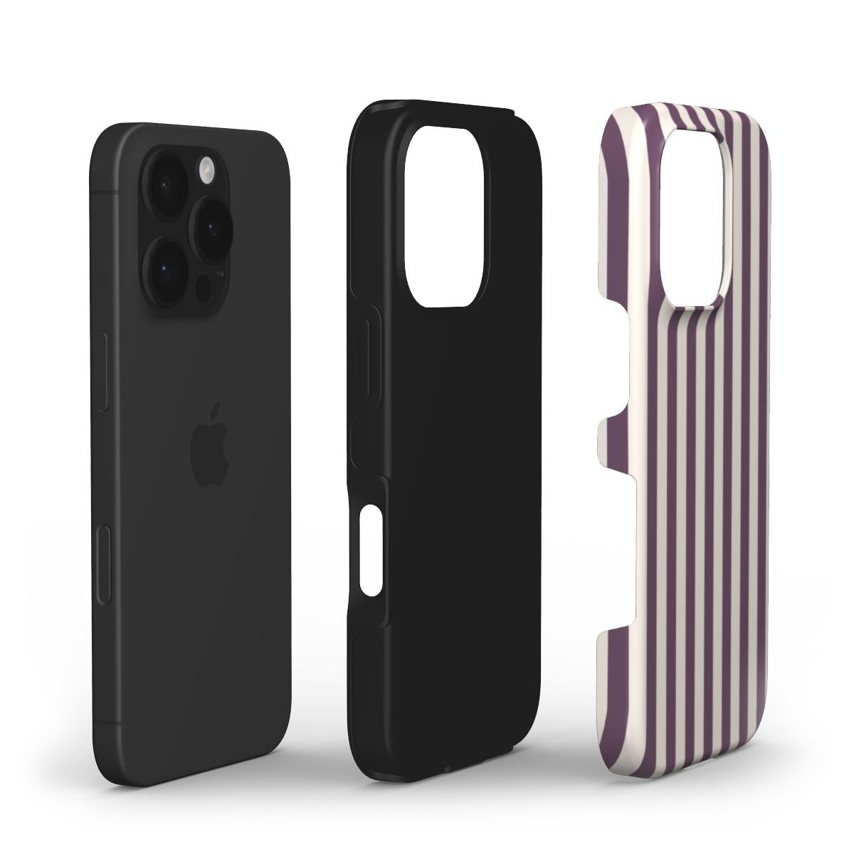 Tough Phone Case - Line Plum