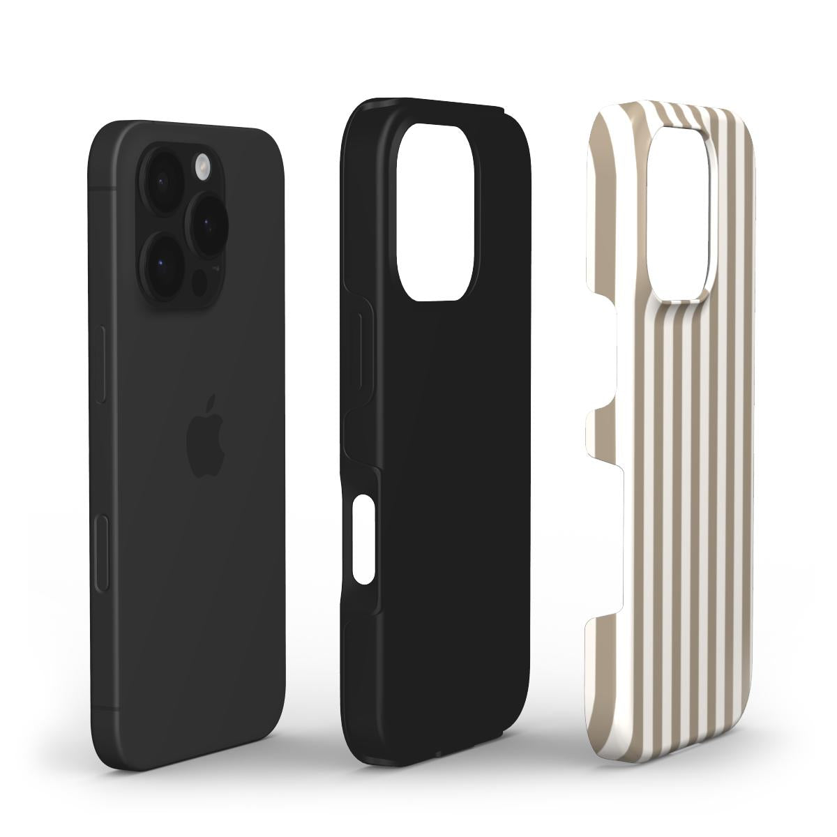Tough Phone Case - Line Cream