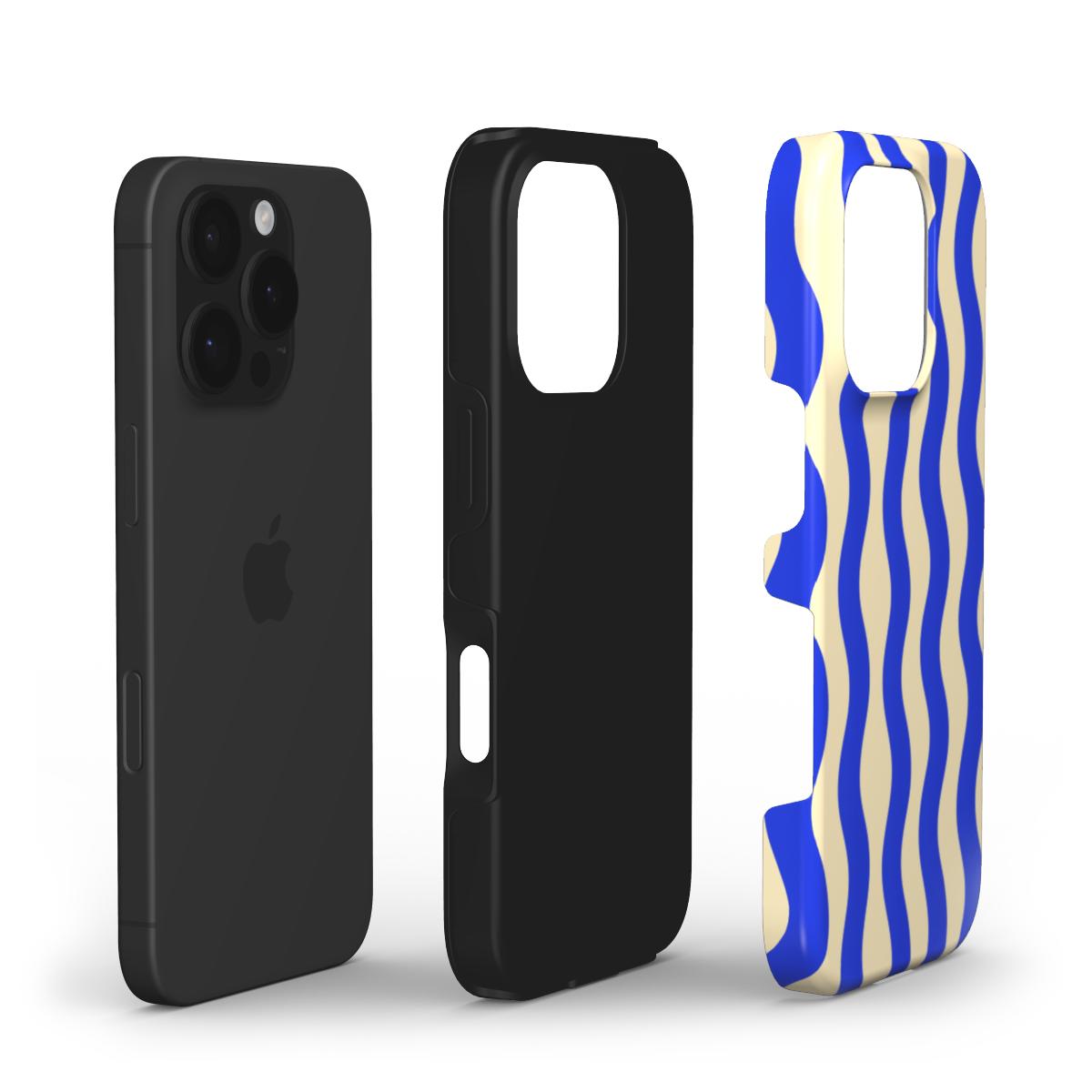 Tough Phone Case - Aqua Curve