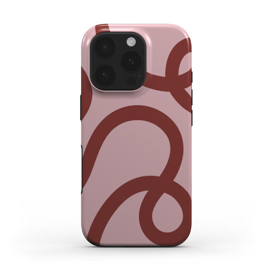 Tough Phone Case - Crimson Curl
