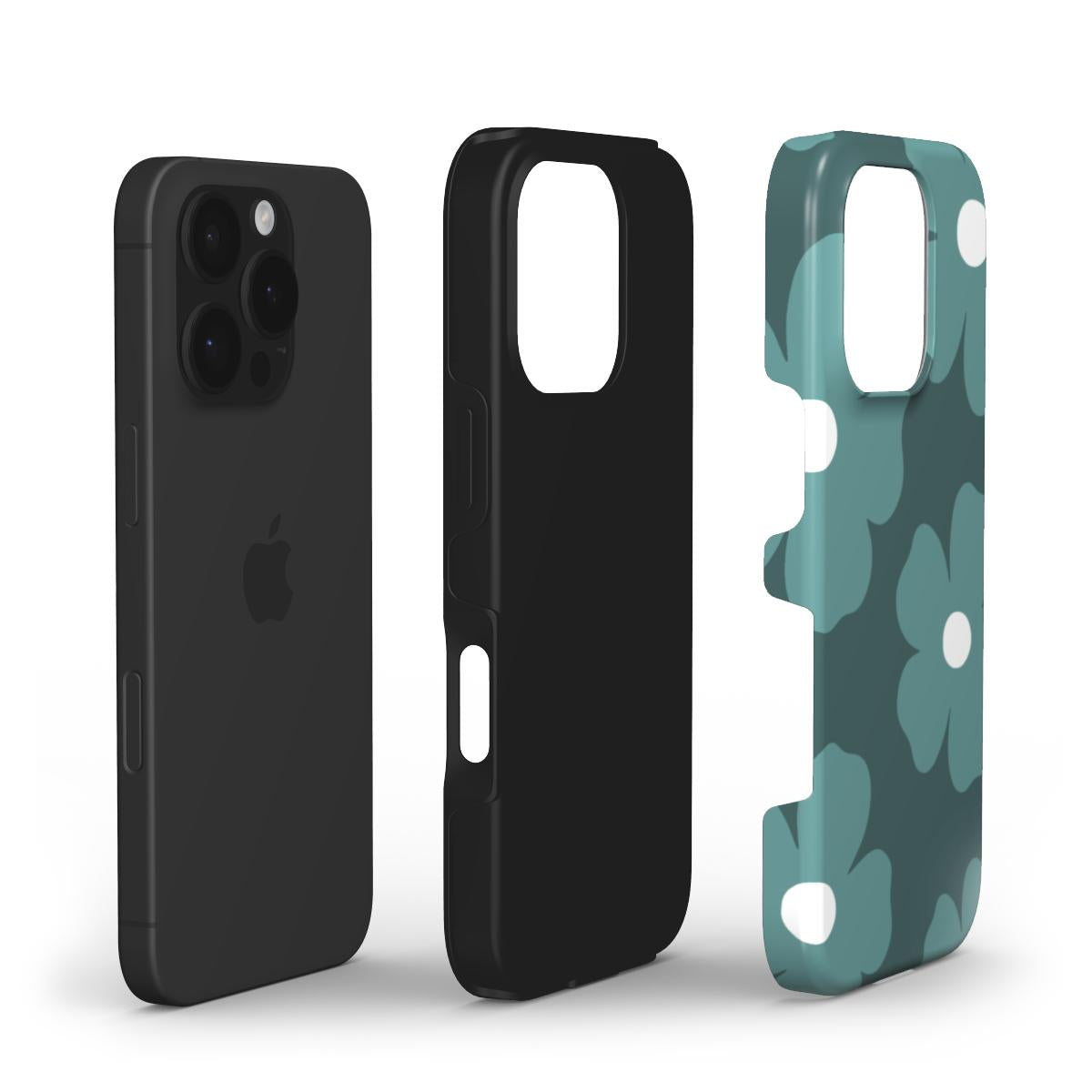 Tough Phone Case - Teal Bloom